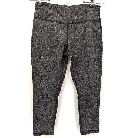Cory Vines Capri Leggings Marled Black and Grey - Picture 1 of 5
